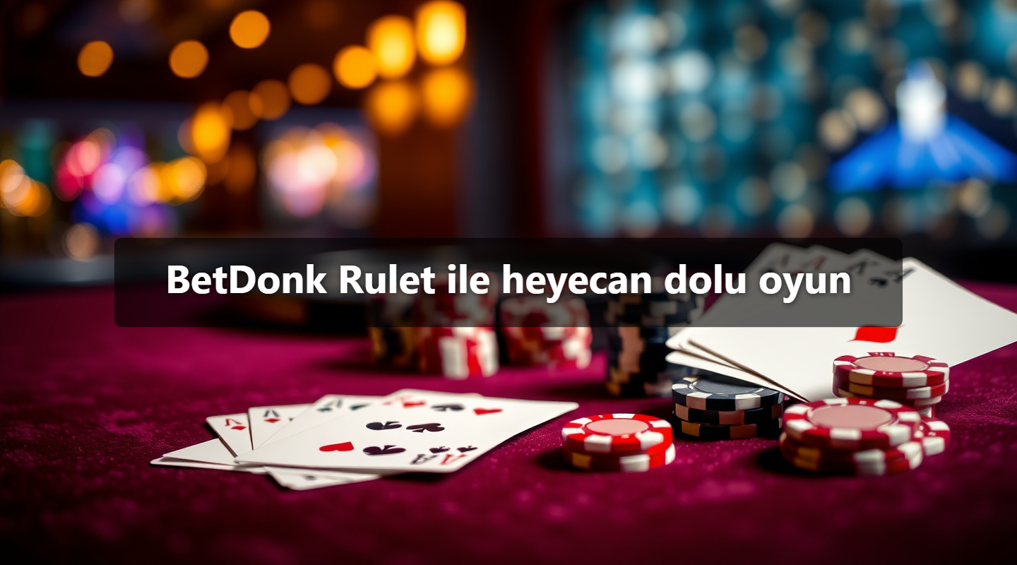 BetDonk Rulet ile heyecan dolu oyun